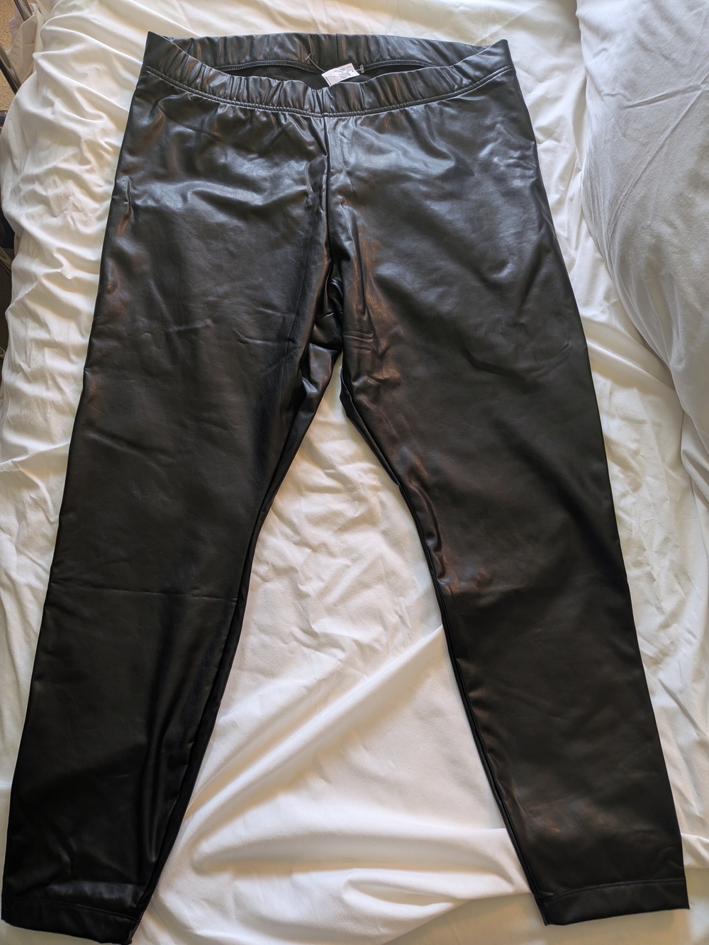 Women's Black Faux Leather Pants